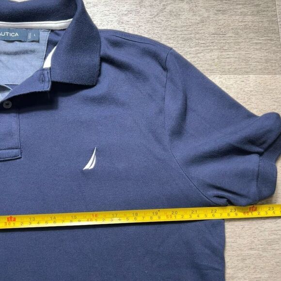 Nautica Navy Blue Short Sleeve Slim Fit Deck Polo Men’s Large - Picture 6 of 11